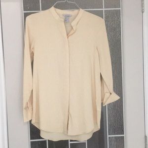 NWOT H&M Button Down Cream/light Yellow Shirt